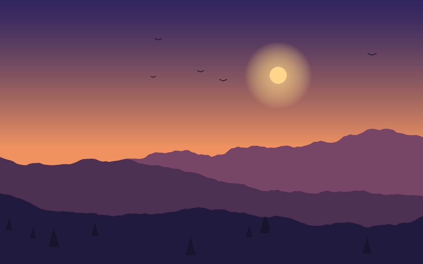 Ilustrace krajiny