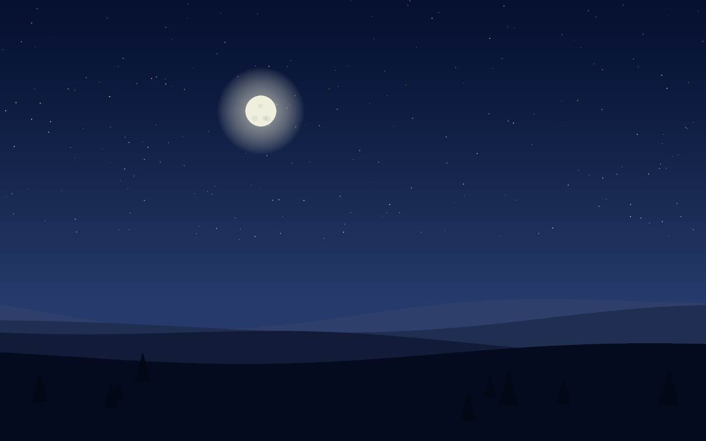 Ilustração de uma paisagem